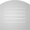 Ekena Millwork Arch Top Surface Mount PVC Gable Vent: Non-Functional, w/ 3-1/2"W x 1"P Standard Frame, 22"W x 42"H GVPAR22X4201SN - alternate 3